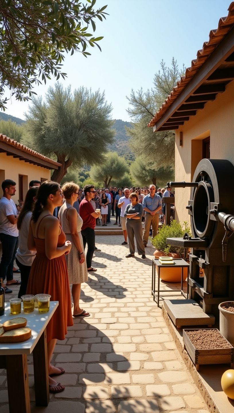 Ομαδική γιόγκα σε φυσικό τοπίο με ήλιο και θάλασσα