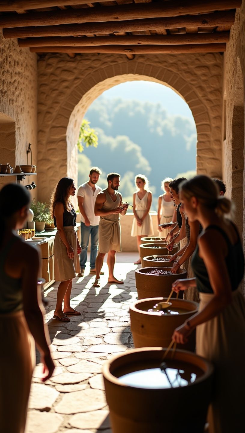 Διατροφή με ελιές και φρέσκα λαχανικά σε τραπέζι